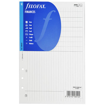 filofax A5 finances