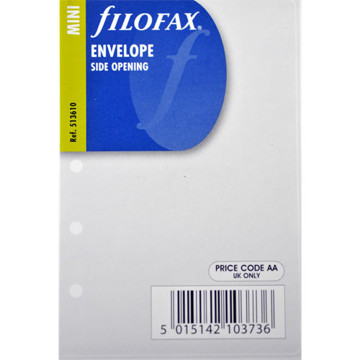 Afbeeldingen van Filofax Mini transparant envelop zij opening