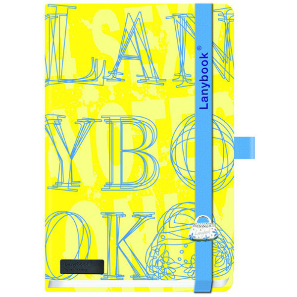 Afbeelding van notitieboek Lanybook  90x140mm Sexy notes gelijnd geel