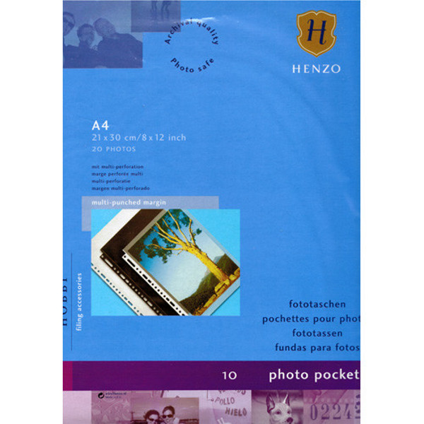 Afbeelding van interieur 23-gaats fotobladen Henzo   1 vak  21x30cm transparant