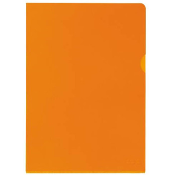 Afbeeldingen van insteekmap L-model Oxford A4 0.15mm 25stuks transparant glad oranje