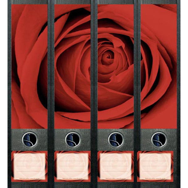 Afbeelding van ordnerrug File Art zelfklevend 4stuks 60x210mm rose