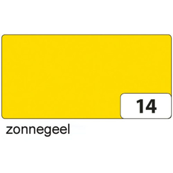 Afbeelding van fotokarton Folia 2zijdig B2 (50x70cm) 300gr nr14 - zonnegeel