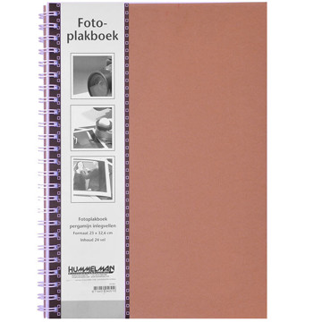 Afbeeldingen van fotoplakboek Papyrus 230x330mm 24vel doorschoten - blauw / beige / zwart / rood / groen