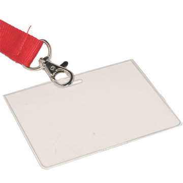 textielkoord Durable keycord met karabijnhaak rood