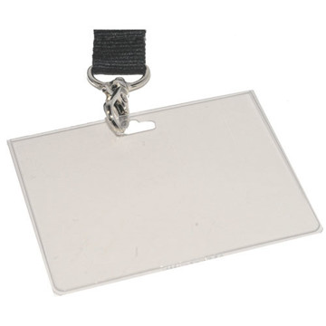 textielkoord Durable keycord met karabijnhaak zwart