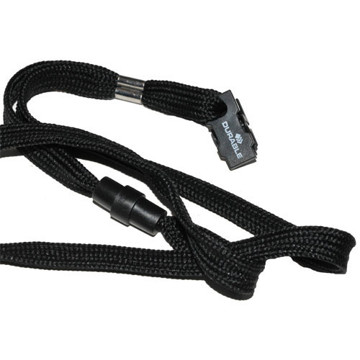 textielkoord Durable keycord met klem zwart