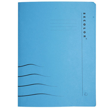 snelhechter Jalema A4 Secolor schuifdeklijst 225gr - 10stuks - blauw