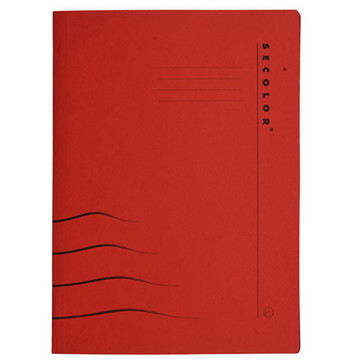 snelhechter Jalema A4 Secolor schuifdeklijst 225gr - 10stuks - rood
