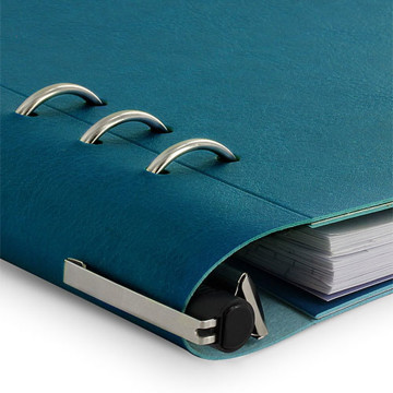 notitieboek Filofax Clipbook A5 Classic Bright Petrol Blue