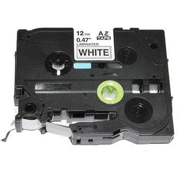 lettertape Quantore TZe-231  12mm wit / zwart