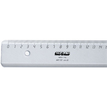 Afbeeldingen van liniaal Noflash         40cm plastic mat