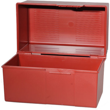 Afbeeldingen van kaartenbak Han plastic A6 rood