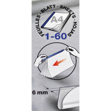 Afbeeldingen van klemrug Durable  6mm zwart 100stuks