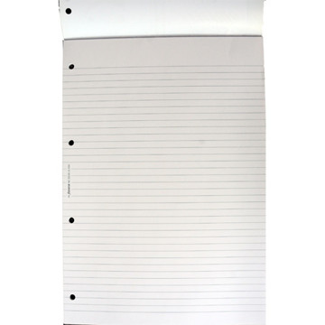 filofax A4 papier gelijnd in blok wit