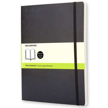 Afbeeldingen van Moleksine Notebook XLarge blanco  - Soft cover Black