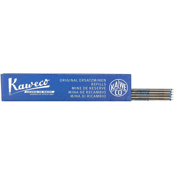 Afbeelding van Kaweco balpenvulling D1 Blue medium 1.0mm 5stuks
