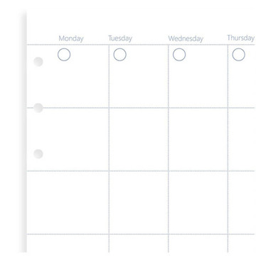 Filofax Clipbook A4  maandplanner wit