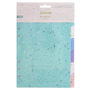 Afbeeldingen van Filofax A5 index 6-tabs Expression assorti coloured