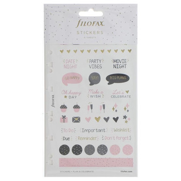 Afbeeldingen van Filofax Multi-fit Stickers Confetti 6vel
