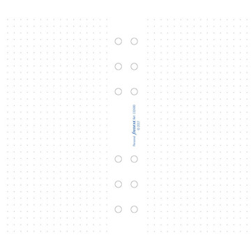 Filofax Personal papier dotted wit