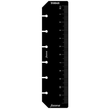 Afbeeldingen van Filofax Pocket bladwijzer / liniaal zwart