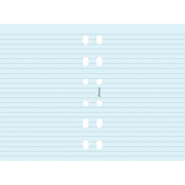 filofax Pocket papier gelijnd blauw