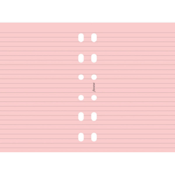filofax Pocket papier gelijnd roze