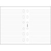 filofax Pocket papier gelijnd wit