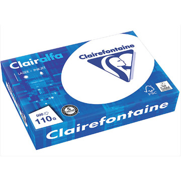 kopieerpapier Clairefontaine ClairAlfa A4 110gr 500vel wit