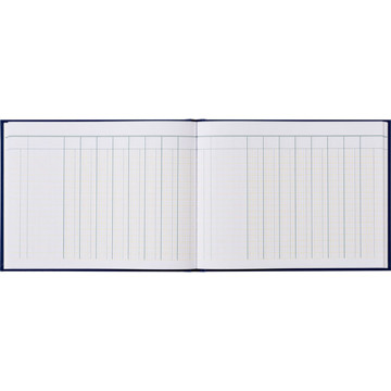 kasboek  tabellarisch 2x8 kolommen - A5 dwars - 50blad