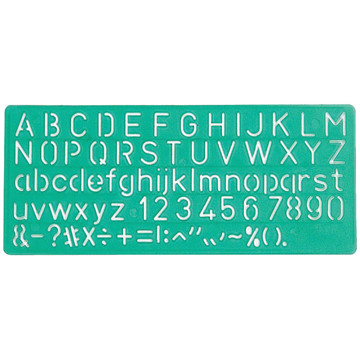 lettersjabloon Linex  10mm