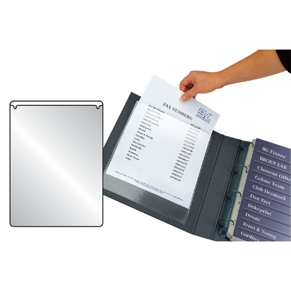 insteekmap U-model 3L       A5 10stuks zelfklevend transparant