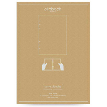 notitieboek Filofax Clipbook A5  interieur plain pages
