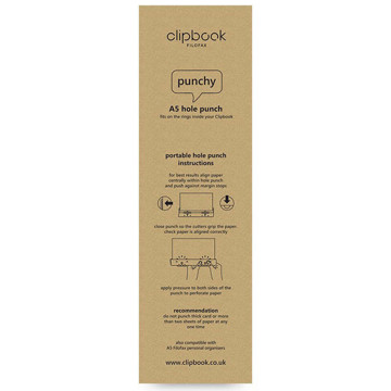 notitieboek Filofax Clipbook A5  perforator