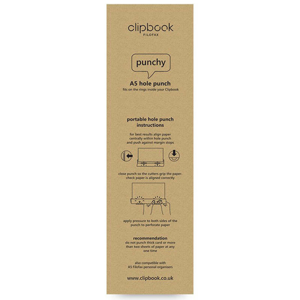 notitieboek Filofax Clipbook A5  perforator