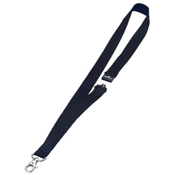 textielkoord Durable keycord met karabijnhaak zwart