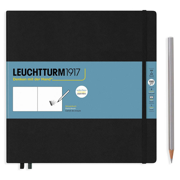 LEUCHTTURM1917 Sketchbook Square 225x225mm Black