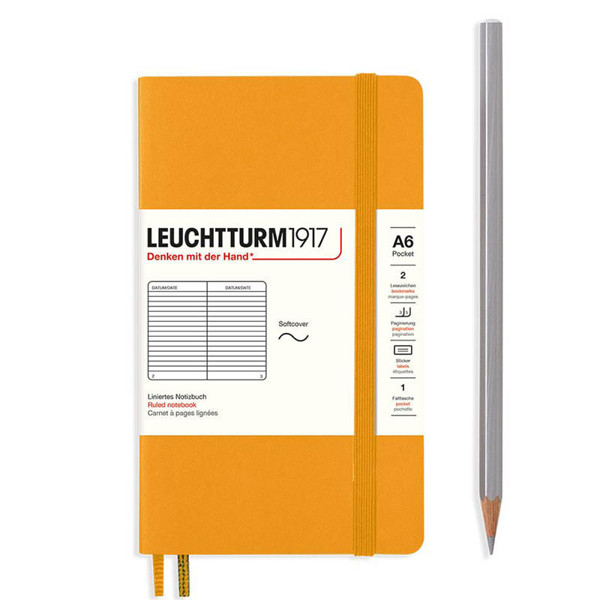 LEUCHTTURM1917 Pocket A6 Softcover notitieboek Rising Sun gelijnd