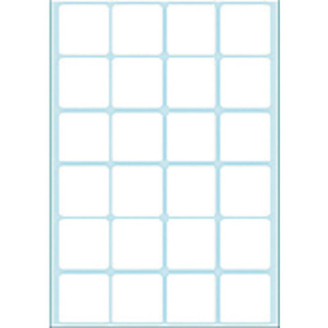 etiket  Herma  24x24mm wit             768stuks