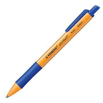 balpen Stabilo pointball 0.5mm blauw