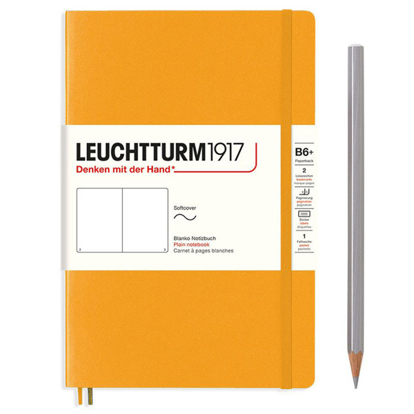 LEUCHTTURM1917 Paperback B6+ Softcover notitieboek Rising Sun blanco