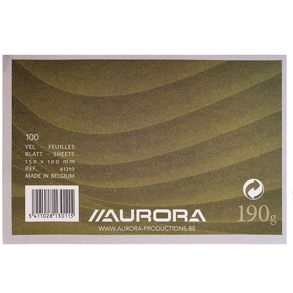 correspondentiekaart Aurora 100x150mm wit    blanco (A6) 190gr