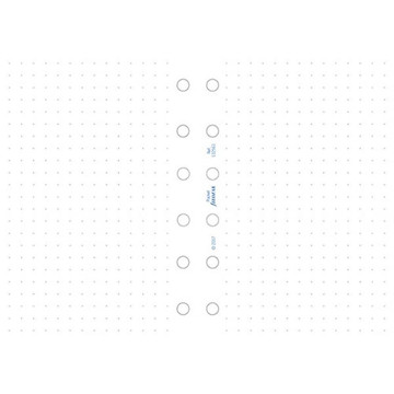 Filofax Mini papier Dotted wit
