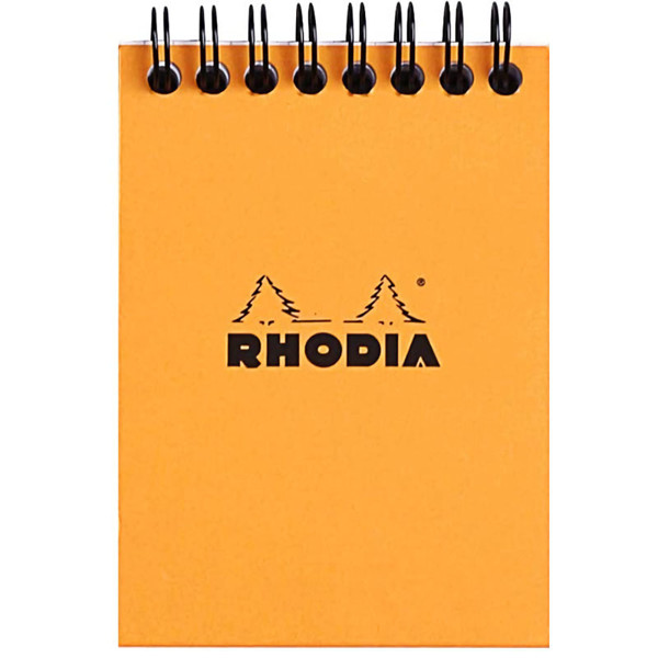 Rhodia notitieblok No. 11 A7 ruit 5mm oranje spiraal