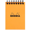 Rhodia notitieblok No. 11 A7 ruit 5mm oranje spiraal