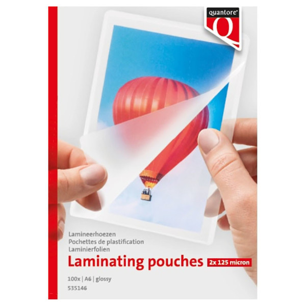 lamineerhoes Quantore A6 100stuks 2x125micron glanzend
