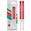 Parker balpenvulling Economic rood 1.0mm medium - 2stuks