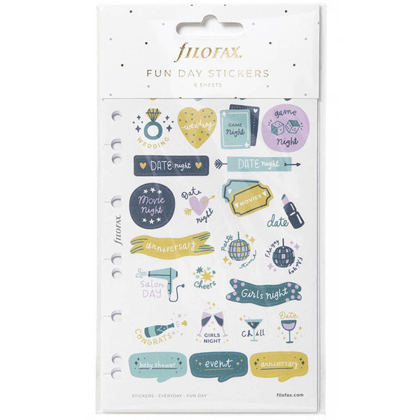Filofax Multi-fit Stickers Everyday Fun Day 6vel