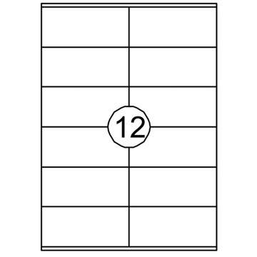 etiket Quantore 105.0x 48.0mm 100vel 1200stuks